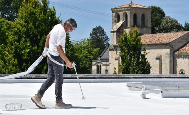 Cool Roof sur membrane bitumineuse à Bordeaux