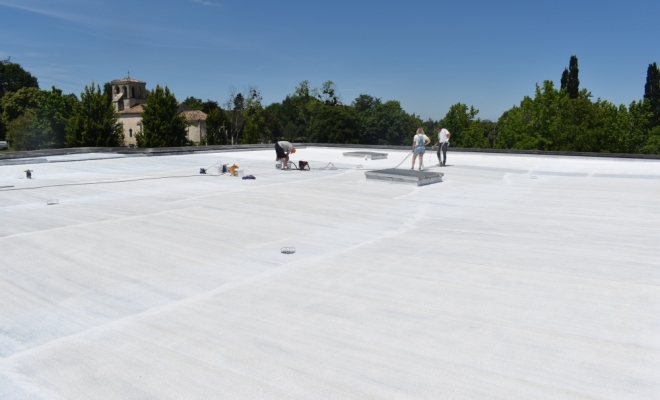 Cool Roof sur membrane bitumineuse à Bordeaux